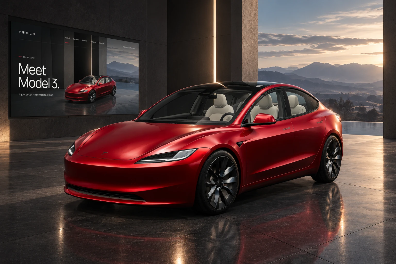 Tesla website presentation